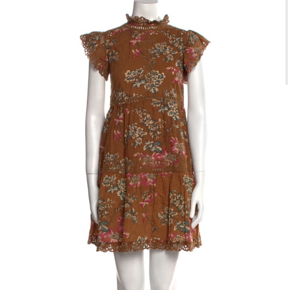 Sea New York Floral Lace Trim Dress